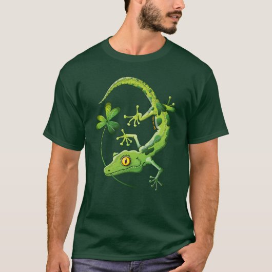 Saint Patrick's Day Gecko T-shirt (Voorkant)