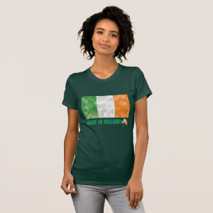 Saint Patrick's Day, gemaakt in Ierland shamrocks  T-shirt