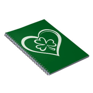 Saint Patrick's Day Grappige Shamrock Hart Iers Notitieboek