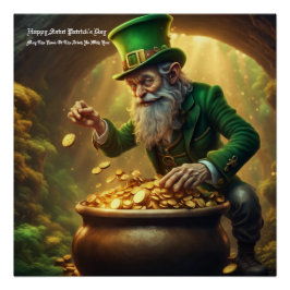 Saint Patrick's Day Groet Perfect Poster