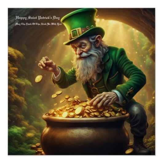 Saint Patrick's Day Groet Perfect Poster (Voorkant)