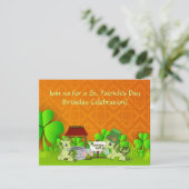 Saint Patrick's Day Horse Anniversaire Invitation (Debout devant)