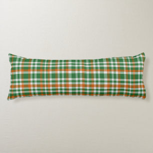 Saint Patrick's day Ierland Vlag gekleurde gingham Lichaamskussen
