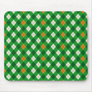 Saint Patrick's Day Ierse gekleurde argyle Muismat
