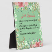 Saint Patrick's Day Irish Blessing Rozen Shamrocks Fotoplaat (Zijkant)