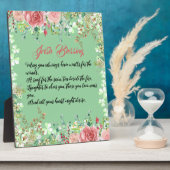 Saint Patrick's Day Irish Blessing Rozen Shamrocks Fotoplaat (Zijkant)