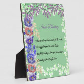 Saint Patrick's Day Irish Blessing Shamrock Clover Fotoplaat (Zijkant)