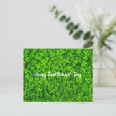 Saint Patrick's Day Irish Green Shamrock Briefkaart (Staand voorkant)