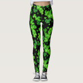 Saint Patrick's Day Irlandais Shamrocks Leggings M (Devant)
