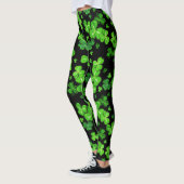 Saint Patrick's Day Irlandais Shamrocks Leggings M (Gauche)