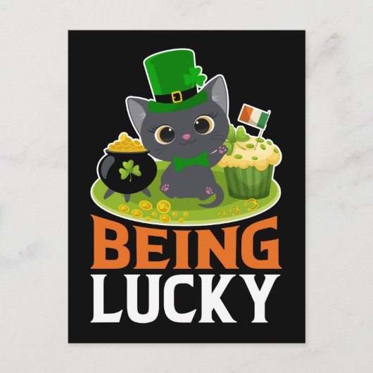Saint Patrick's Day is Lucky Briefkaart (Voorkant)
