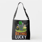 Saint Patrick's Day is Lucky Crossbody Tas (Achterkant)