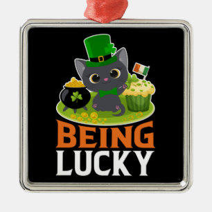 Saint Patrick's Day is Lucky Metalen Ornament