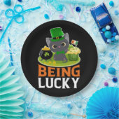 Saint Patrick's Day is Lucky Papieren Bordje (Feest)