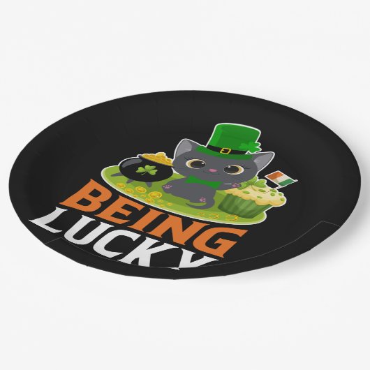 Saint Patrick's Day is Lucky Papieren Bordje (Gekanteld)