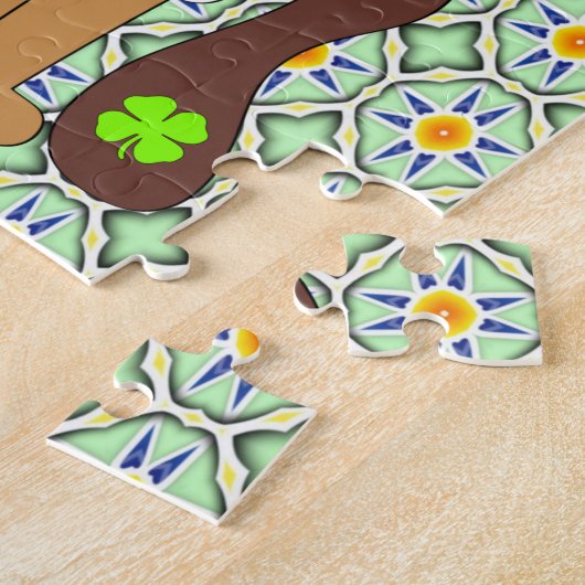 Saint Patrick's Day Jigsaw Puzzle Chien (Côté)