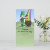 Saint Patrick's Day Kabouter Kaart (Staand voorkant)
