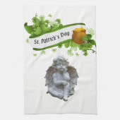 Saint Patrick's Day Kitchen Hand Towel Angel Theedoek (Verticaal)