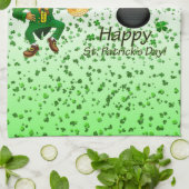 Saint Patrick's Day Kitchen Hand Towel Leprechaun Theedoek (Gevouwen)