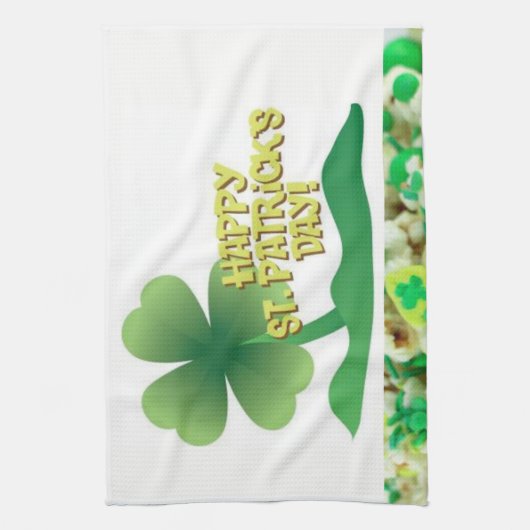 Saint Patrick's Day Kitchen Hand Towel Theedoek (Verticaal)