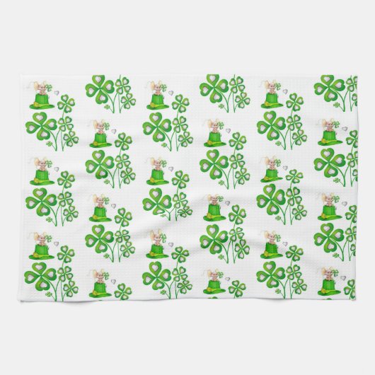 Saint Patrick's Day Kitchen Hand Towel Theedoek (Horizontaal)