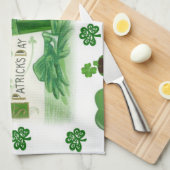 Saint Patrick's Day Kitchen Hand Towel Theedoek (Quarter Fold)