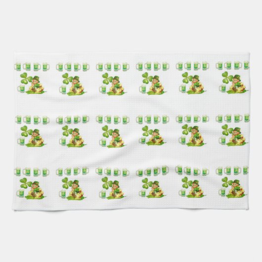 Saint Patrick's Day Kitchen Hand Towel Theedoek (Horizontaal)