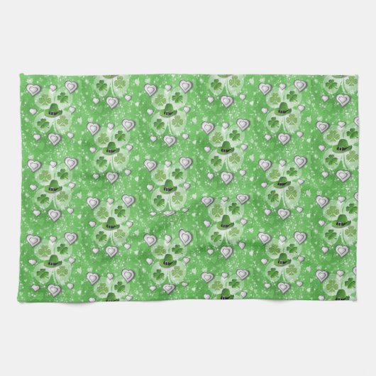 Saint Patrick's Day Kitchen Hand Towel Theedoek (Horizontaal)