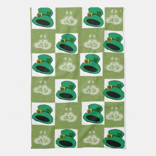Saint Patrick's Day Kitchen Hand Towel Theedoek (Verticaal)