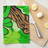 Saint Patrick's Day Kitchen Hand Towel Theedoek (Quarter Fold)