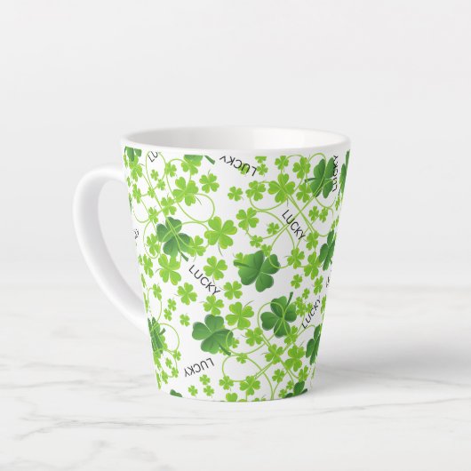 "Saint Patrick's Day" Latte Mug (Angle gauche)