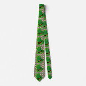 Saint Patrick's Day Leprachaun Casquette Cravate (Devant)