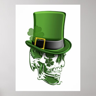 Saint Patricks Day Leprechaun Casquette et affiche