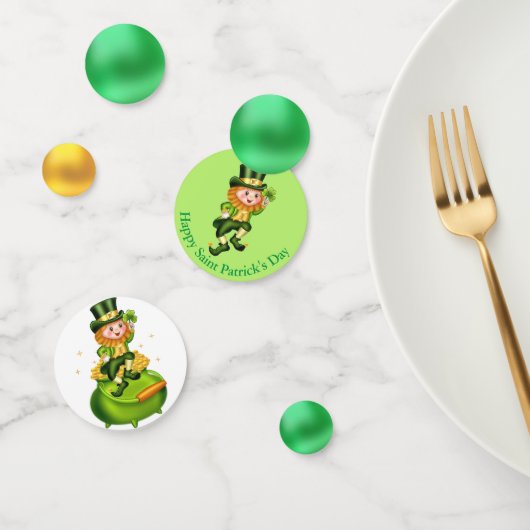 Saint Patrick's Day Leprechaun Elf & Pot of Gold Confetti (Groep)
