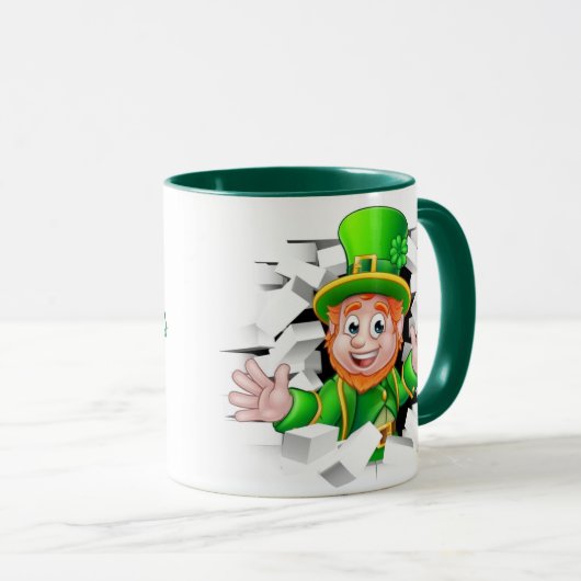 Saint Patrick's Day leprechaun mug (Devant droit)