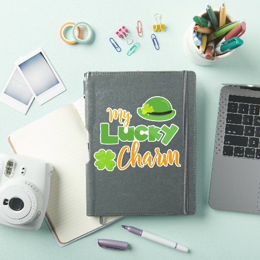 Saint Patrick's Day, Leprechaun Pet, Lucky Charm Sticker (iPad Cover)