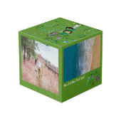 Saint Patrick's Day Leprechaun Shamrock Photo Cube (Angle arrière)