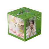 Saint Patrick's Day Leprechaun Shamrock Photo Cube (Angle devant)