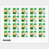 Saint Patrick's Day Leprechaun Shamrock Stickers (Vel)