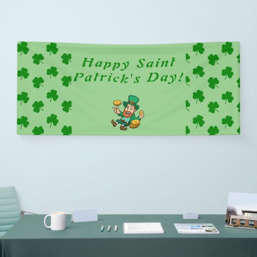 Saint Patrick's Day leprechaun Spandoek (Beurs)