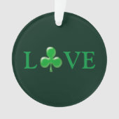 Saint Patrick's Day Love Green Clover Shamrock (devant)