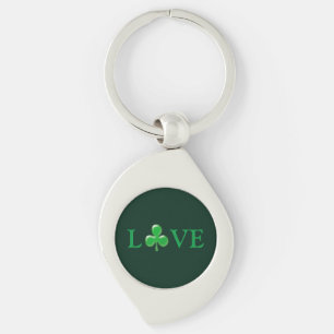 Saint Patrick's Day Love Green Clover Shamrock  Sleutelhanger