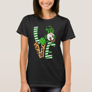 Saint Patrick's Day Love Shamrock Gnomies Lucky T-shirt