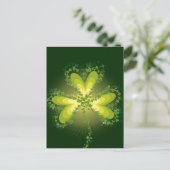 Saint Patrick's Day Lucky Clovers Shamrock Irish Briefkaart (Staand voorkant)