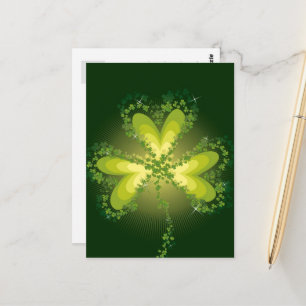 Saint Patrick's Day Lucky Clovers Shamrock Irish Briefkaart
