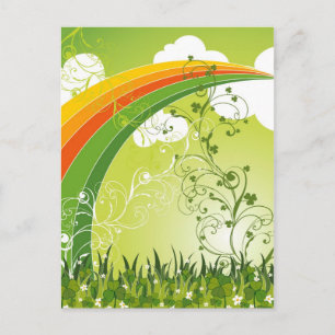 Saint Patrick's Day Lucky Clovers Shamrock Irish Briefkaart