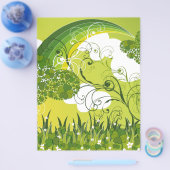 Saint Patrick's Day Lucky Clovers Shamrock Irish Flyer (Enkel)