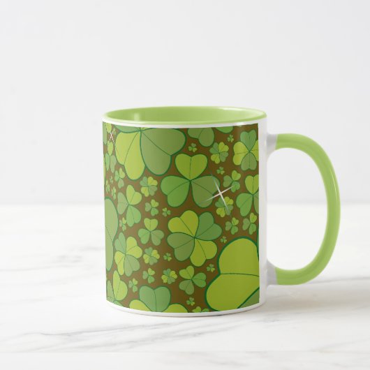 Saint Patrick's Day Lucky Clovers Shamrock Irish Mok (Rechts)