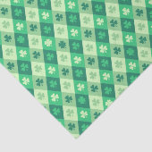 Saint Patrick's Day Lucky Green Shamrock Clover Tissuepapier (Detail)