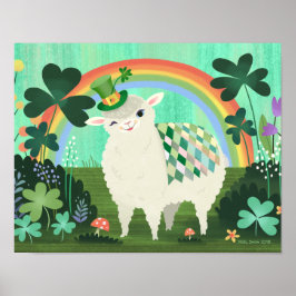 Saint Patrick's Day Lucky Lamb Art Print